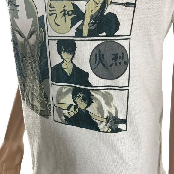Avatar The Last Airbender Graphic Tee White Comic Strip Style Size  medium - Picture 7 of 11